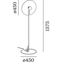 Wever & Ducré Lighting WEVER & DUCRÉ Mirro floor lamp 2.0 black/chrome