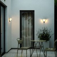 Nordlux Noorstad utomhusvägglampa, svart, plast, E27