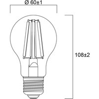 Sylvania E27 filament LED-lampa 4W 2 700 K 840lm