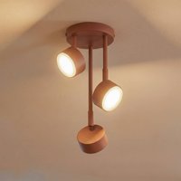 SIGMA Nemo ceiling spotlight, 3-bulb, red, movable, GX53