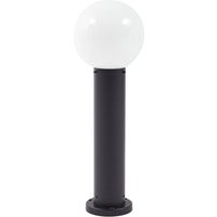 Lindby Sockelleuchte Dangan, schwarz/weiß, Höhe 60 cm, Glas