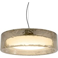 MARSET LED-hänglampa Ringo, Ø 90 cm, rökgrå, plast