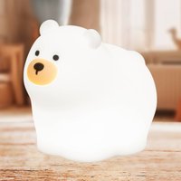 FH Lighting Knut LED rechargeable torch, white, length 12 cm, silicone