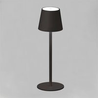 FH Lighting LED-bordslampa Tropea med batteri, sandsvart
