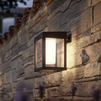 Philips solcellslampa Camill svart/vit 14 x 14 cm