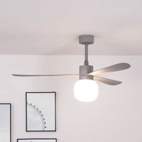 FARO BARCELONA Ventilateur de plafond Amelia Ball lampe LED gris