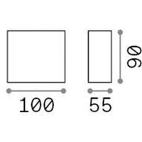 Ideallux Ideal Lux LED utomhusvägglampa Argo antracit, 4.000 K, nedåt