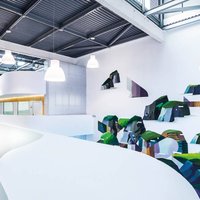 Suspension Nemo Lorosae, blanche, Ø 40 cm, verre, E27