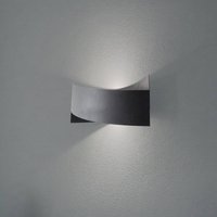 Opviq Tadhg wall light, black, metal, 35 cm wide, G9