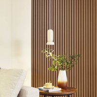 Lindby pendant light Kerimi, cream, 1-bulb