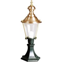 K.S. Verlichting Luminaire pour socle Luuk, vert/cuivre, hauteur 56 cm
