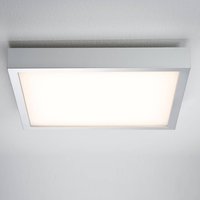 Paulmann Lunar LED panel, angular, chrome, 40x40cm
