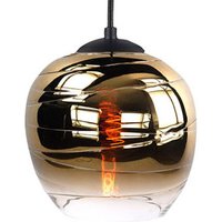 HighLight Fantasy Apple lampskärm, guld, Ø 22 cm, glas
