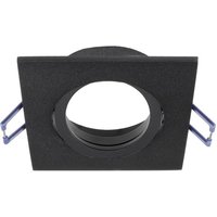 Deko-Light Samsola recessed ceiling light, black, 9 x 9 cm, metal