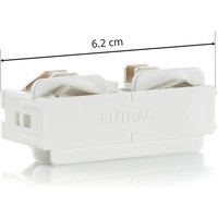 Eutrac connecteur électrique longitudinal 3 phases blanc