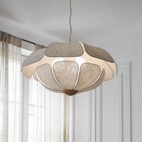 MARKET SET hanging light Coquillage, 70 cm cream-coloured, linen