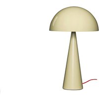 HÜBSCH Bordslampa Mush, sand, metall, höjd 50 cm