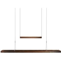 HerzBlut Amalia LED pendant light, oiled walnut