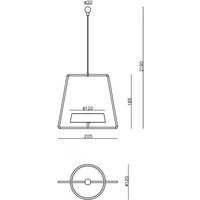 Deko-Light Miram LED hanging light, battery, dimmable, green