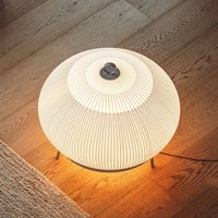 Vibia LED-golvlampa KNIT, 62 x 65 cm, beige, textil