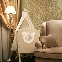 Maytoni Grace floor lamp 1-bulb brass/beige