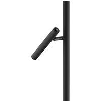 HELL Streak LED floor lamp, 2-bulb with a dimmer, black