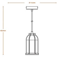 LEDVANCE Concrete Sim pendant light, concrete, dark grey