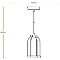 LEDVANCE Concrete Sim hänglampa, betong, mörkgrå