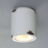 Ferroluce C986 ceiling light in a vintage style, white