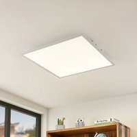 Lindby Panneau LED Quais, 60 x 60 cm, blanc, aluminium, 4.000K