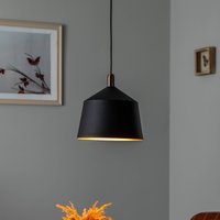 Opviq Saglam 3720 1-bulb pendant light Ø25cm black/gold