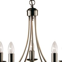 Searchlight Elegant takkrona MAYPOLE, 5 ljuskällor