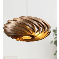 Gofurnit Veneria hänglampa, nötträd, Ø 60 cm