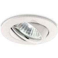 Ideallux Swing downlight round, GU10 pivotable, white