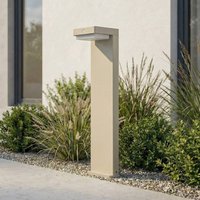 Lindby Eleazar LED pedestal light, beige, aluminium, sensor