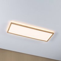 Paulmann Atria Shine 58cm Wood-effect LED panel, IP44, 3000K, On/Off