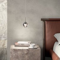 kdln LED-hänglampa Dew, kromfärgad, 1 lampa, Ø 11 cm