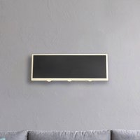 Globo LED-vägglampa Saidy, bredd 25 cm, svart, metall