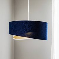 Maco Design Suspension Vivien tricolore bleu/beige/doré