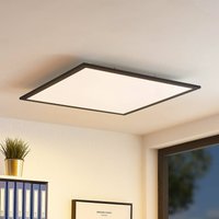 Lindby LED panel Nelios, 62 x 62 cm, CCT, black, metal