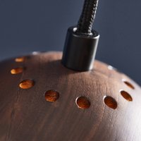 FRANDSEN Ball pendant light, walnut, Ø 12 cm, wood