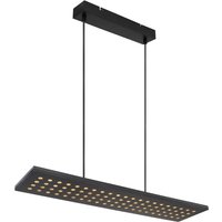 Globo Dolores LED hanging light, matt black/black