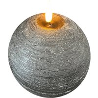 STERNTALER LED wax candle, black Height 13 cm Ball Battery