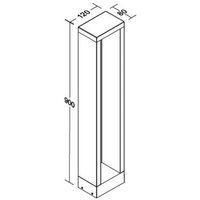 BRUMBERG LED-lampa för gångväg Addia, grafit, IP54, höjd 90 cm