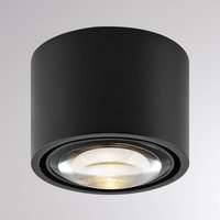 Molto Luce MAG MINI LED outdoor ceiling lamp, black, Ø 9 cm, CCT dimmable, IP44