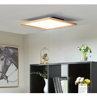 Lucande LED-taklampa Joren, 52 cm, trä, CCT, fjärrkontroll