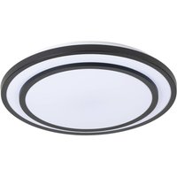 Lindby LED-Deckenleuchte Essina, schwarz, Metall, CCT, dim.