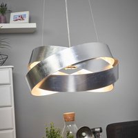 Marchetti Pura hanging light with silver leaf, 60cm, 8x G9