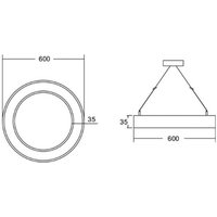 BRUMBERG Biro Circle Ring3.5 direct Ø 60 cm on/off white 830