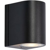 LED-Außenwandlampe Alor, schwarz, 1-flg., IP65, dimmbar